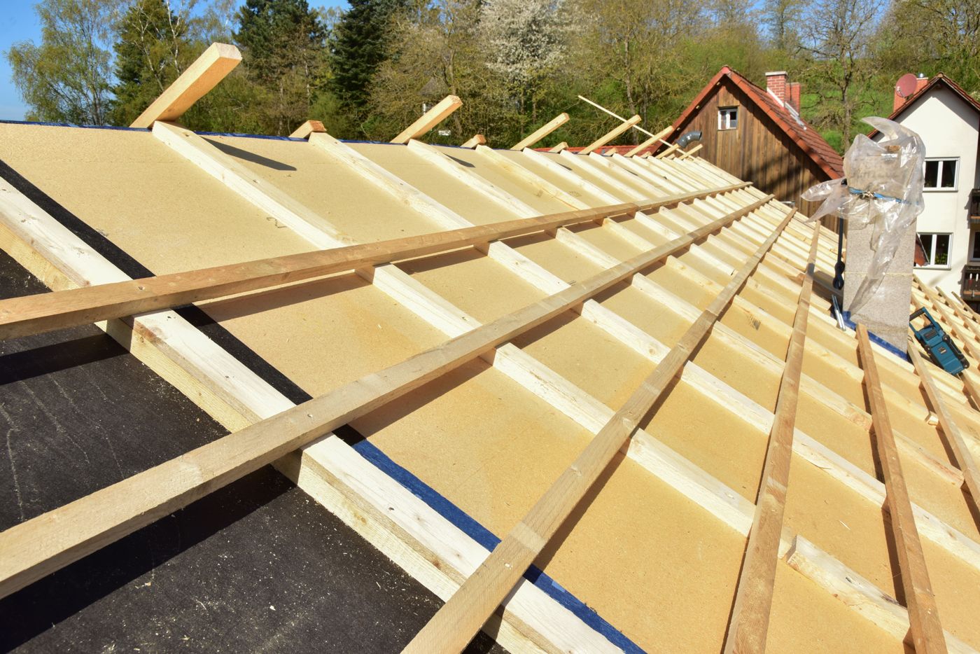 Dachdämmung und Dämmung der obersten Geschossdecke