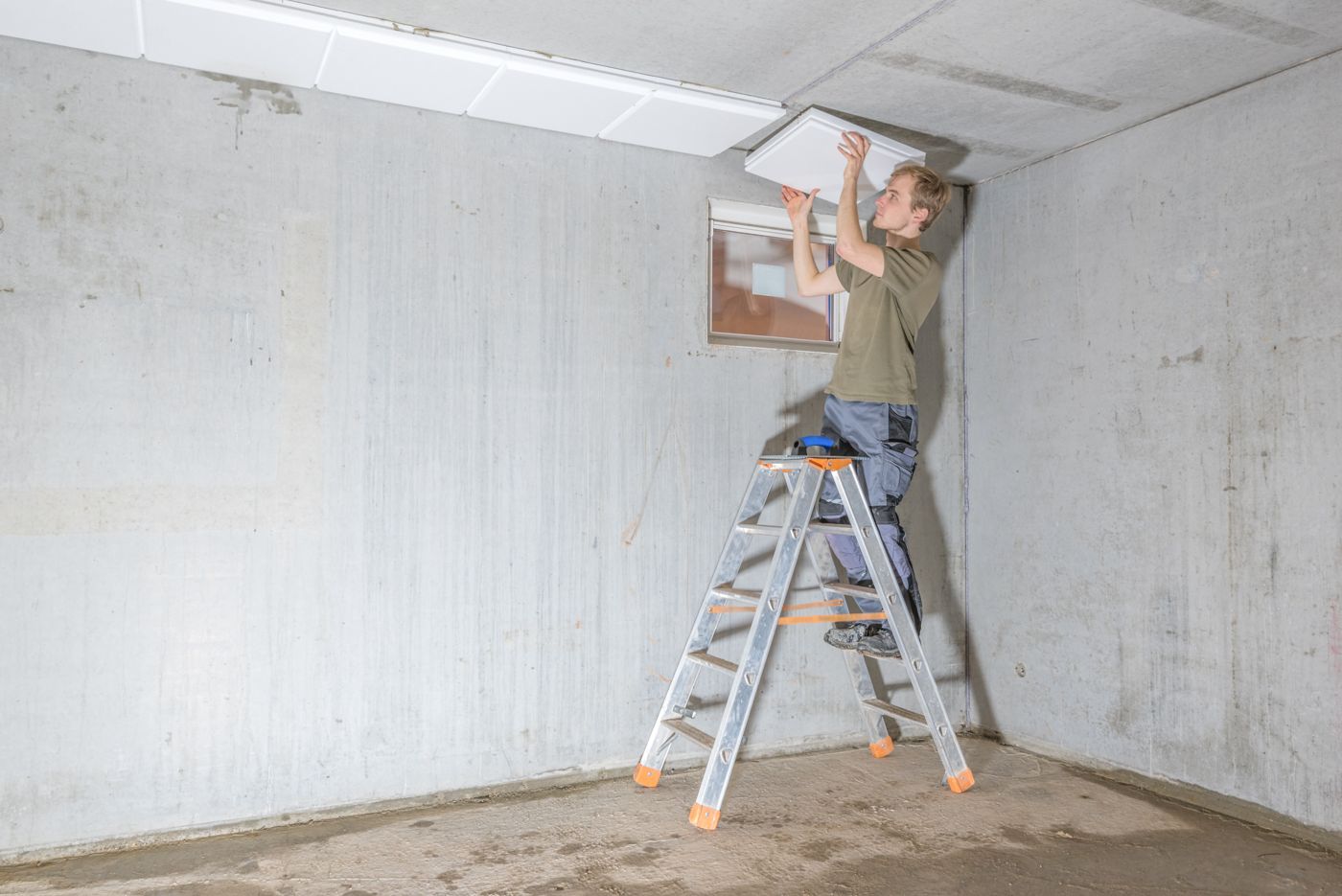 Gedämmte Kellerdecke